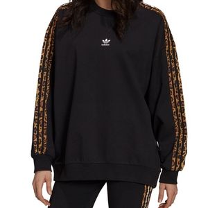 adidas Originals Leopard Luxe oversized sweatshirt
